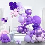 PartyWoo Purple Balloon Garland, 10