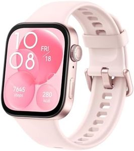 HUAWEI Watch FIT 3, Pantalla AMOLED de 1.82 Pulgadas, Diseño Ultrafino, Llamadas por Bluetooth, hasta 10 días de batería, Compatible con Android & iOS, Rosa