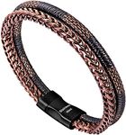 Speroto Mens Bracelets, Leather and