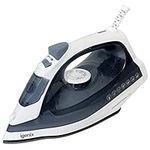 Igenix IG3116 PowerSteam Lite Vertical Steam Iron, Ceramic Non-Stick Soleplate, 220 ml Water Tank Capacity, 1600 W, Blue/White