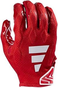 adidas Freak 6.0 Padded Receiver Football Gloves, Red/White, X-Large