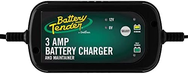 Battery Tender 3 AMP Car Battery Charger Battery Charger and Maintainer, 12V and 6V - 022-0202-DL-CA