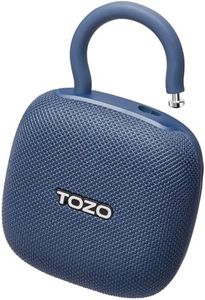TOZO PE1 Portable Bluetooth Speakers with Adjustable Carabiner, Mini Bluetooth Wireless Shower Speaker with IPX8 Waterproof, 32H Playtime Punchy Bass Audio Speaker for Home, Outdoor and Travel, Blue