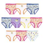 Bluey Girls' 100% Combed Cotton Panties with Bingo, Bandit and More, Sizes 2/3t, 4t, 4, 6 & 8 Briefs, 10-Pack, 2-3 Years (Pack of 10)