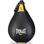 Everlast Kangaroo Leather Boxing Speed Bag - Lightweight, Durable, Premium Leather Boxing Ball for Accurate Rebounds - Ideal Boxing Punching Bag & Reflex Ball Kit for Adults, Total Body Workout