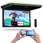 XTRONS 19.5" Android 14 Car Overhead Flip Down Mount Monitor FHD IPS Screen Octa-core 4+64GB Car Roof Multimedia Player Car Video w Superior Sound Support HDMI/USB/AV/IR/Game Consoles/Digital TV Boxes