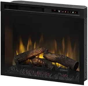 Dimplex 28 Inch Built-in Electric Fireplace - Multi-Fire XHD Firebox with Logs and Realistic Multi-Color Flames | Model: XHD28L