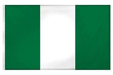 SHATCHI 5ft x 3ft National Flags Events Pub BBQ Decorations for Rugby Cricket Football Sports 2023 World Cup Banner Fan Support Table Cover, Polyester, Nigeria