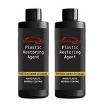 Plastic Restoring Agent Car Maintenance Specialist Nano Plastic Refresh Coating Restore Shine on Plastic & Leather Parts on Car & Bikes | Reduce Dust Accumulation | Each 100ml, Pack of 2