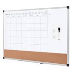 Amazon Basics Dry Erase and Cork Calendar Planner Board, 24" x 36"