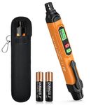 Gas Leak Detector, TECHAMOR PT202 Portable Natural Gas Leak Alarm Locate Gas Leaks of Combustible Gases Like Methane, LPG, LNG, Fuel for Home(Includes Battery x2 & Carrying Pouch) (Orange)