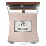 WoodWick Mini Hourglass Scented Candle with Crackling Wick | Vanilla & Sea Salt | Up to 20 Hours Burn Time