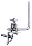TUOREN Bass Drum Cowbell Mount Holder Cowbell Clamp with 5" L- Arm Percussion Accessories For Bass Drum Hoop Installation