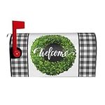 Wreath Spring Welcome Mailbox Cover