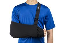 Think Ergo Arm Sling Fit XL - Extra Large Arm Sling With Extendable Hand Pouch and Thumb Loop. Cushioned Comfortable Neoprene Strap. For Men and Women