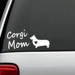 AzQuest Corgi MOM Dog Breed Vinyl Decal Sticker for Cars LAPTOPS Walls Windows Toolbox Gift | White | 6 inches | AZQ403