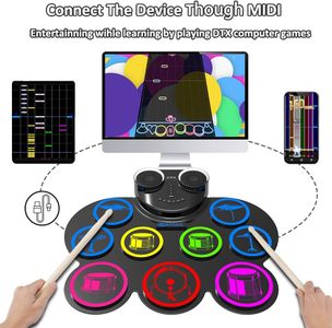 CNAPXAIA 9-Pad Electric Drum Kit – Portable Digital Drum Set