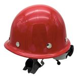 WYATT FRP Fiberglass Safety Helmet Construction Protective Helmets Anti-Smashing Work Cap Labour Engineering Impact Resistance Hard Hat (RED)