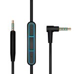 Gments Replacement Audio Cable 3.5mm to 2.5mm Stereo Jack Cord Headphones Wire Compatible with Bose Quietcomfort QC25 QC35 QC45 OE2 OE2i JBL AKG Series with In-line Mic Volume Control 1.2m Black