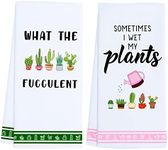 LXOMILL Funny Kitchen Towels, Plant