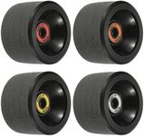 PATIKIL 65mm 78A Longboard Wheels with ABEC-11 Bearings, 4 Pack Soft Cruiser Wheels Street Wheels for Skateboards Skateboard Wheel PU Frosted, Black