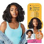 Sensationnel Clip in Top Lady - 10 inch Textured Clip in 9 Piece Pack adds Volume CK&CO Protective Style - Curls Kinks & Co (T2/BG)