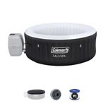 Coleman Miami Spa 4 Person Portable Inflatable Outdoor Soothing Hot Tub, Black