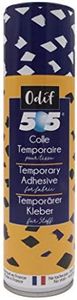 Odif - Colle Temporaire pour Tissu 505 en Spray - Idéale pour le Patchwork, Broderie et Couture - Sans Acide, Certifiée ECO PASSPORT OEKO-TEX - Fabriquée en France, Spray de 250 ml