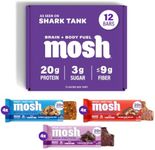 MOSH Variety Pack High Protein Bars, 20g Protein + Creatine, 12 Ct