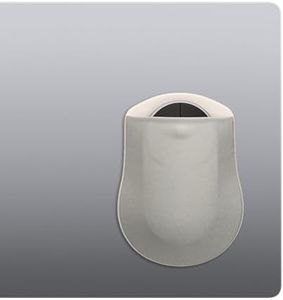 kwmobile Housse Compatible avec Apple Magic Mouse/Logitech Pebble/Samsung Mouse Slim Housse - Pochette Autoadhésive en Élasthanne pour Souris sans Fil - Gris