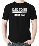 Witty Fashions Dad to be Loading - Funny First Time Parent - Pregnancy Announcement - New Dad Novelty Mens T-Shirt (as1, Alpha, s, Regular, Regular, Black)