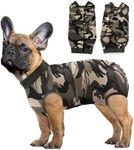 Dog Surgery Recovery Suit,Prevent Licking Dog Onesie Protective Bodysuits for Abdominal Wounds Recovery Shirt After Surgery for Female Male Pet (camo, XL(Back 19"-Chest 22.83-28.35"))