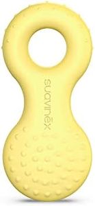 SUAVINEX Mordedor de Goma para Bebés, 0 Meses. Mordedor para la Dentición. Anillo de Dentición de Goma, Amarillo