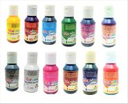 Marvino Mavino Edible Food Gel Colors Set of 12 Colours for Cake Pastries Icing Whipping-Cream Ice-Creams Sweet's