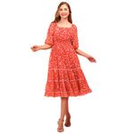 Globus Women Dresses (3641826001_Red_S)