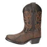 Smoky Mountain Toddler Boys Monterey Western Cowboy Boots Brown/Black, 7M