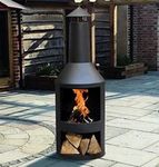 Garden Mile Large Steel Chiminea Lo