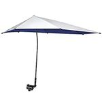 G4Free UPF 50+ Adjustable Beach Umbrella XL with Universal Clamp for Chair, Golf Bags, Stroller, Wheelchair, Bleacher, Patio(Blue)