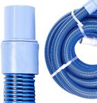 SWIMLINE HYDROTOOLS Pool Spiral Wound Vacuum Hose with Kink-Free Swivel Cuff 1.25'' X 25' for Inground Pools - Compatible with Vacuum Heads, Skimmers, Filter Pump Inlets, and Other Pool Accessories