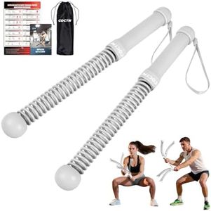 Weighted Ropeless Battle Ropes, Heavy Duty Portable Cordless Battle Ropes for Home Gym with Poster, Workout Exercise Rope for Strength Building, HIIT and Low-Impact Aerobic Training for Men & Women