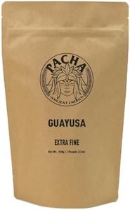 Pacha Ancient Energy Guayusa Tea | Green Guayusa | Traditional Guayusa | Loose leaf | Tea Bags | Energy Tea | l-theanine + caffeine | clean energy drink | Alternative to Yerba Mate, Coffee, and Green Tea (32oz, Guayusa Extra fine)
