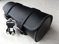 Full Grain Cowhide Leather Motorcycle Motorbike Tool Roll Saddle Bag T10