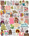 junkyard Pack Of 50 Aesthetic Vinyl Self-Adhesive Stickers For Girls | Laptop | Mobile | Scrapbook | Art N Craft