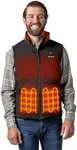 ORORO Men's Heated Quilted Vest wit