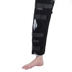 Yosoo Health Gear Knee Immobilizer, Adjustable Knee Brace with Steel Plate Knee Splint Support Stabilizer Protector for Knee Fractures, Meniscus Tear, Injury, Surgery Recovery(L)