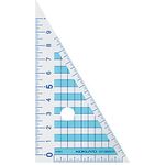 Kokuyo GY-GBA210 Triangular Ruler, Made of Recycled PET Resin, Memory 3.9 inches (10 cm)