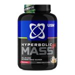 USN Hyperbolic Mass French Vanilla 2kg: High Calorie Mass Gainer Protein Powder for Muscle Building and Weight Gain - Improved Formula & Flavour with 7.5g Creatine Monohydrate and Less Sugar