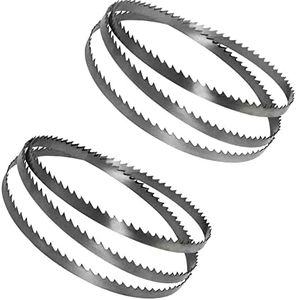 L-MEIQUN 2 uds hoja de sierra de cinta 1400X10X0,65mm 6 TPI accesorios para carpintería (Teeth Type : TPI 6)