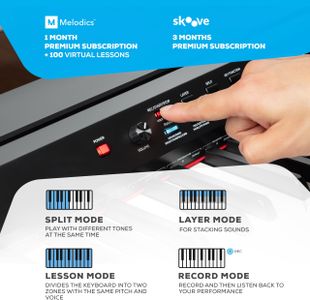 Alesis Recital Grand 88-Key Digital Piano – Full-Size Weighted Keys