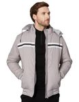 Amazon Brand - Symbol Men's Quilted Polyester Standard Length Jacket AW20-QH-SY-06_Stone Grey_Large